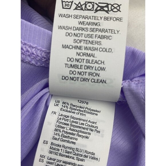 Brooks Women's XXL Violet Dash Sprint Free Long Sleeve Top Breathable Recycled - Picture 6 of 10